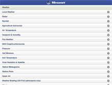 Tablet Screenshot of m.mesonet.org